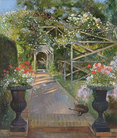 The Rose Trellis, Bedfield, 1996 by Timothy Easton